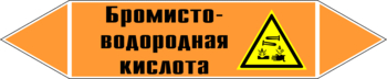 Маркировка трубопровода "бромисто-водородная кислота" (k13, пленка, 507х105 мм)" - Маркировка трубопроводов - Маркировки трубопроводов "КИСЛОТА" - Магазин охраны труда ИЗО Стиль