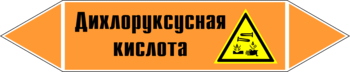 Маркировка трубопровода "дихлоруксусная кислота" (k15, пленка, 252х52 мм)" - Маркировка трубопроводов - Маркировки трубопроводов "КИСЛОТА" - Магазин охраны труда ИЗО Стиль